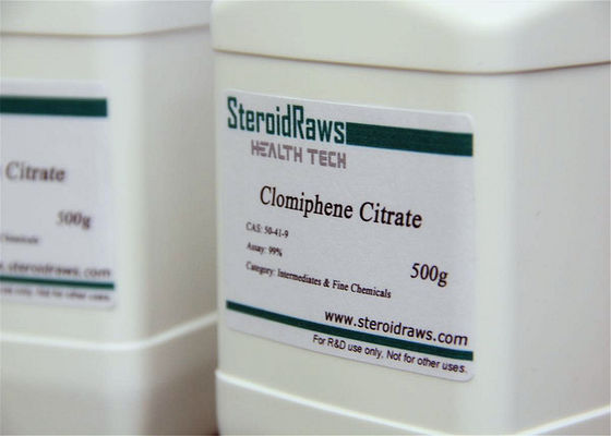 Clomiphene 구연산염 보디 빌딩은 스테로이드 분말 CAS 아니오를 보충합니다: 50-41-9